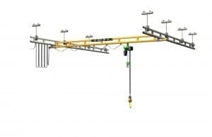 Ceiling-Mounted Workstation Crane by CraneWerks, Inc.