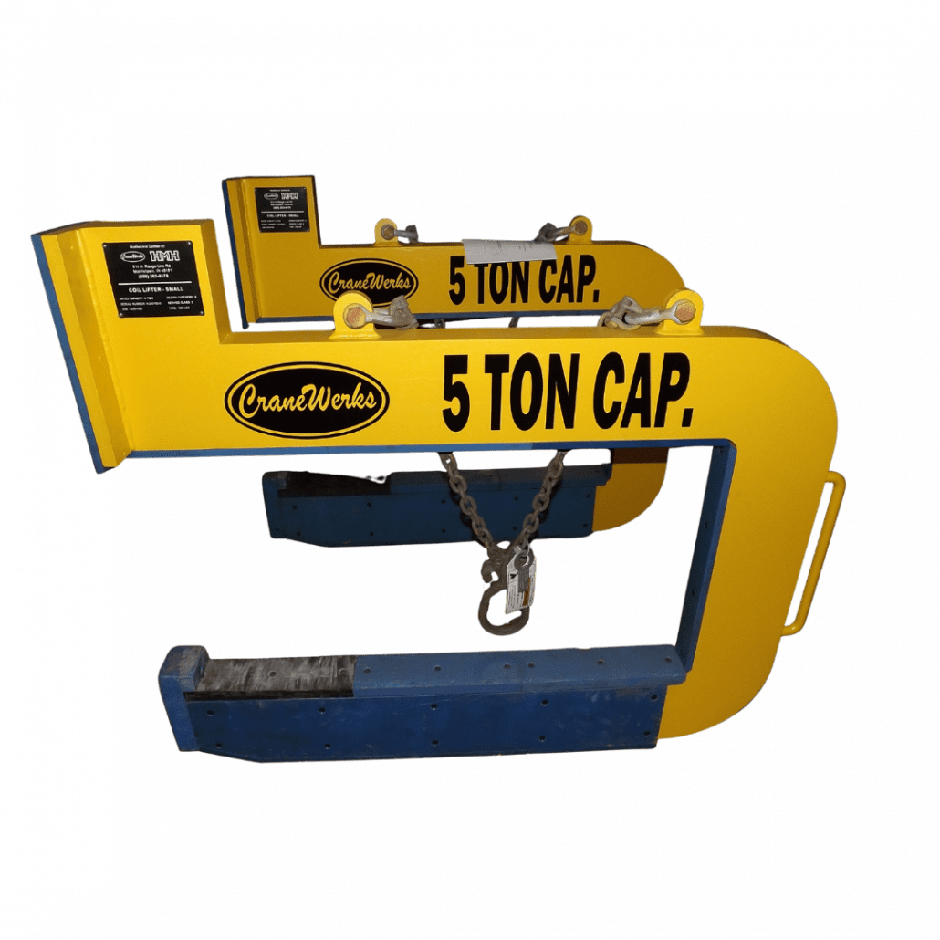 CraneWerks below-the-hook lifting device for the steel industry