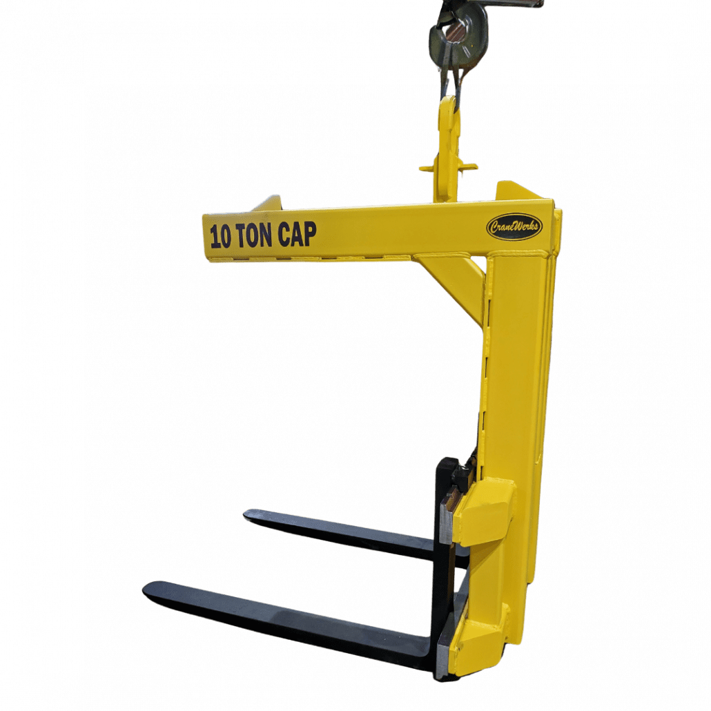 CraneWerks below-the-hook lifting device for the steel industry